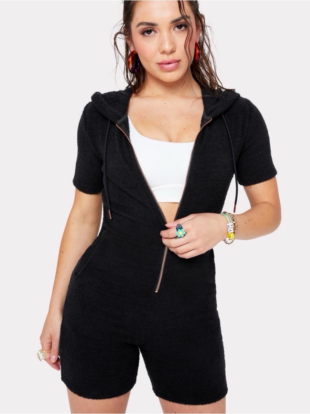 Yitty plush Pet Me zip romper